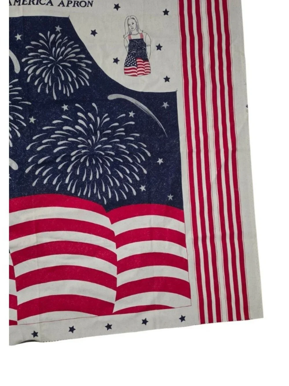 Fabric Tradition 1999 Cotton fabric panel Heart of America Apron 45